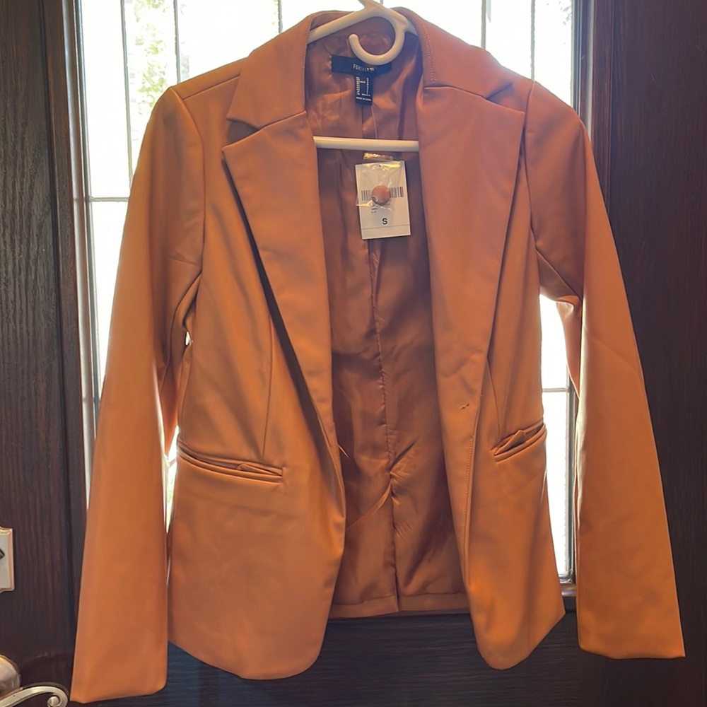 Faux leather jacket